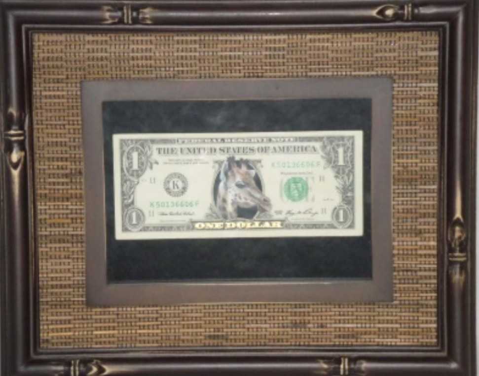 The All Mighty Dollar, Giraffe by Mary Frances Dondelinger, Image 1.