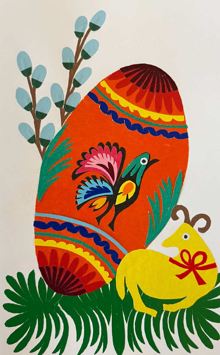 Wycinanki by Gift to the Collection from artist Katie Blake  Image:  Wycinanki style collage - Gift to the Collection from artist Katie Blake