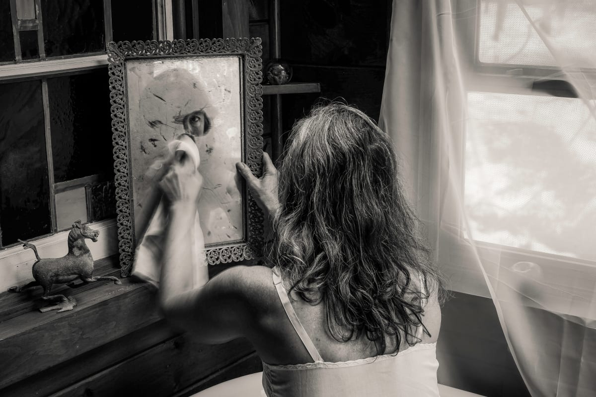 polishing the mirror, Image 1.