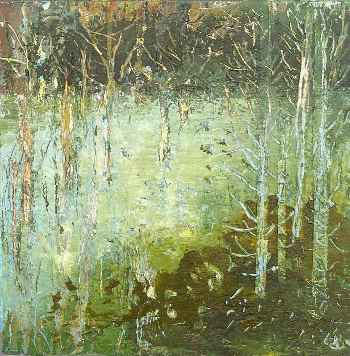 Forest Flood by Lesley Birch 