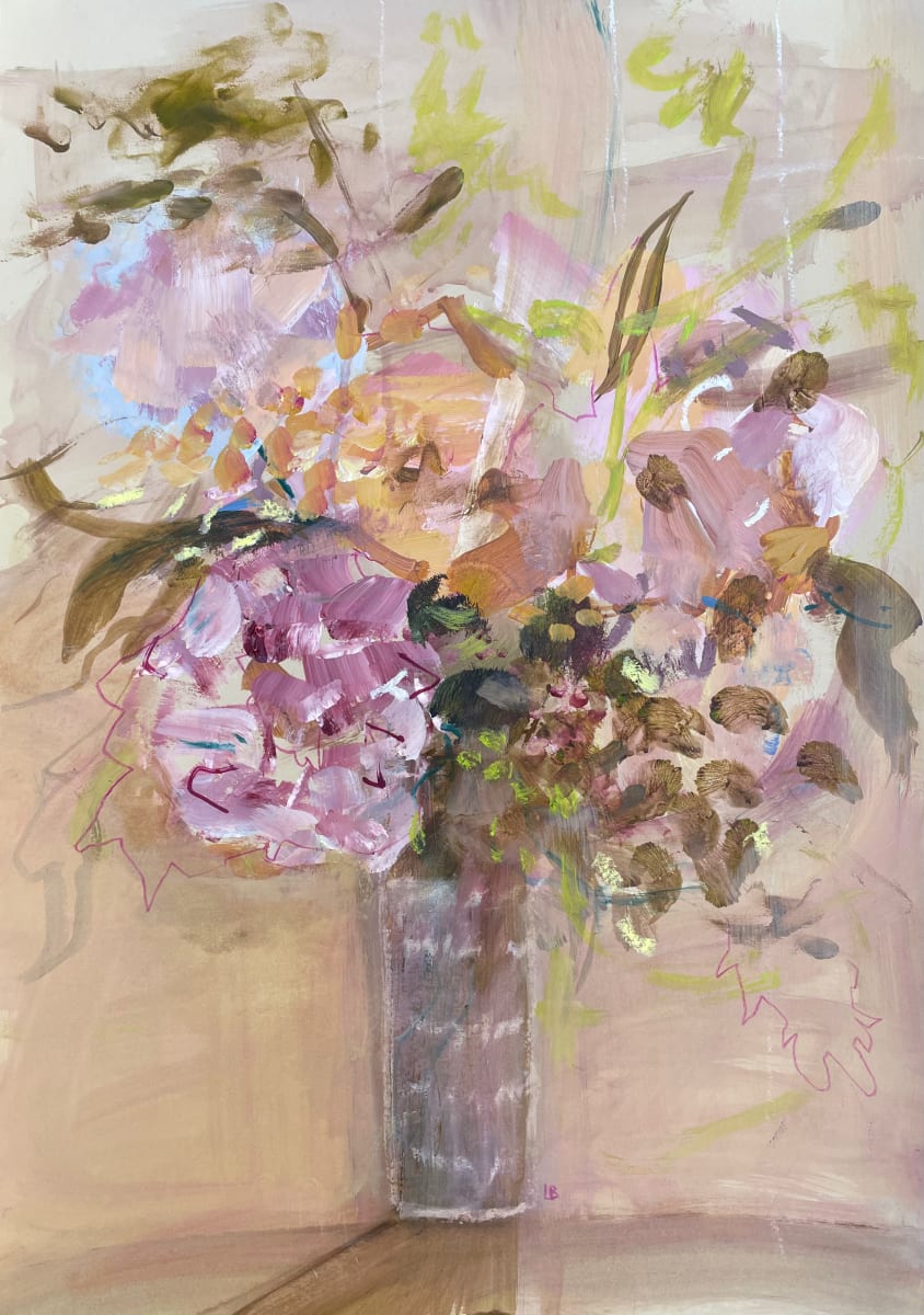 Peonies Soft and Frilly by Lesley Birch 