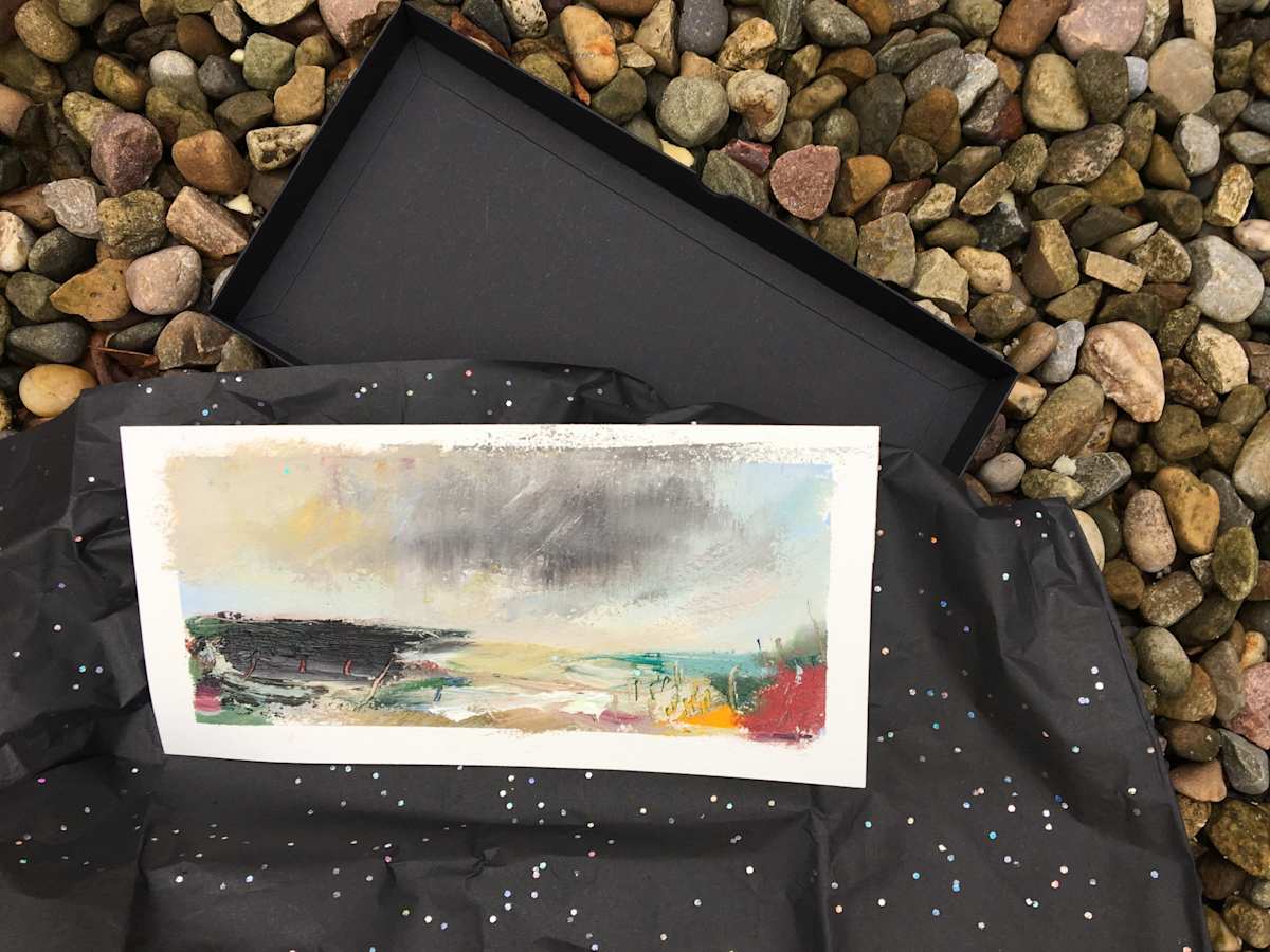 Headland Storm by Lesley Birch 