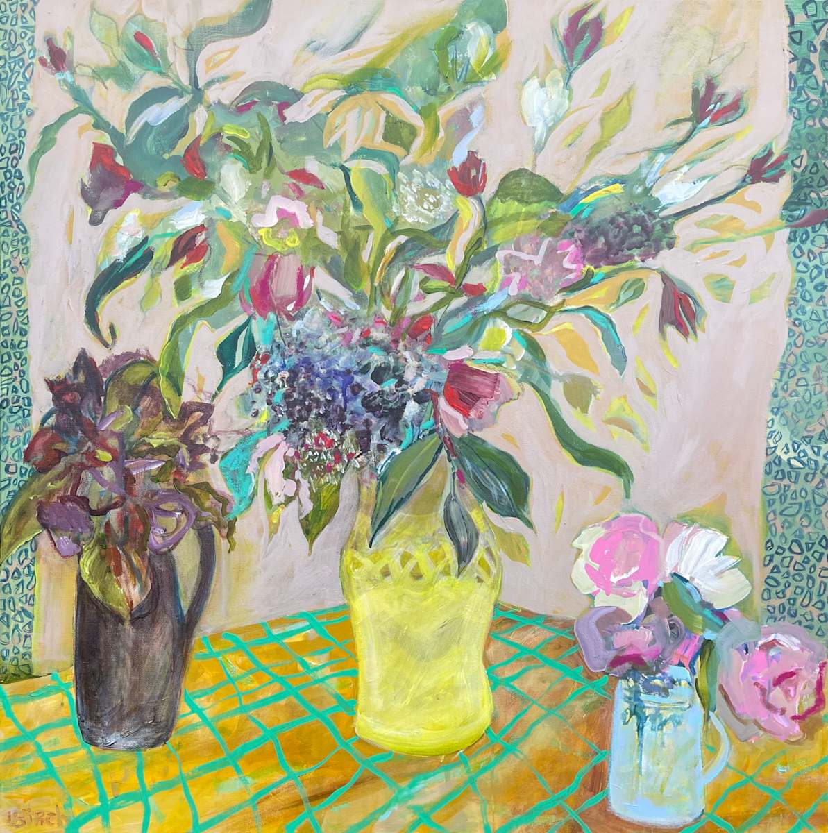 Three Pots by Lesley Birch 