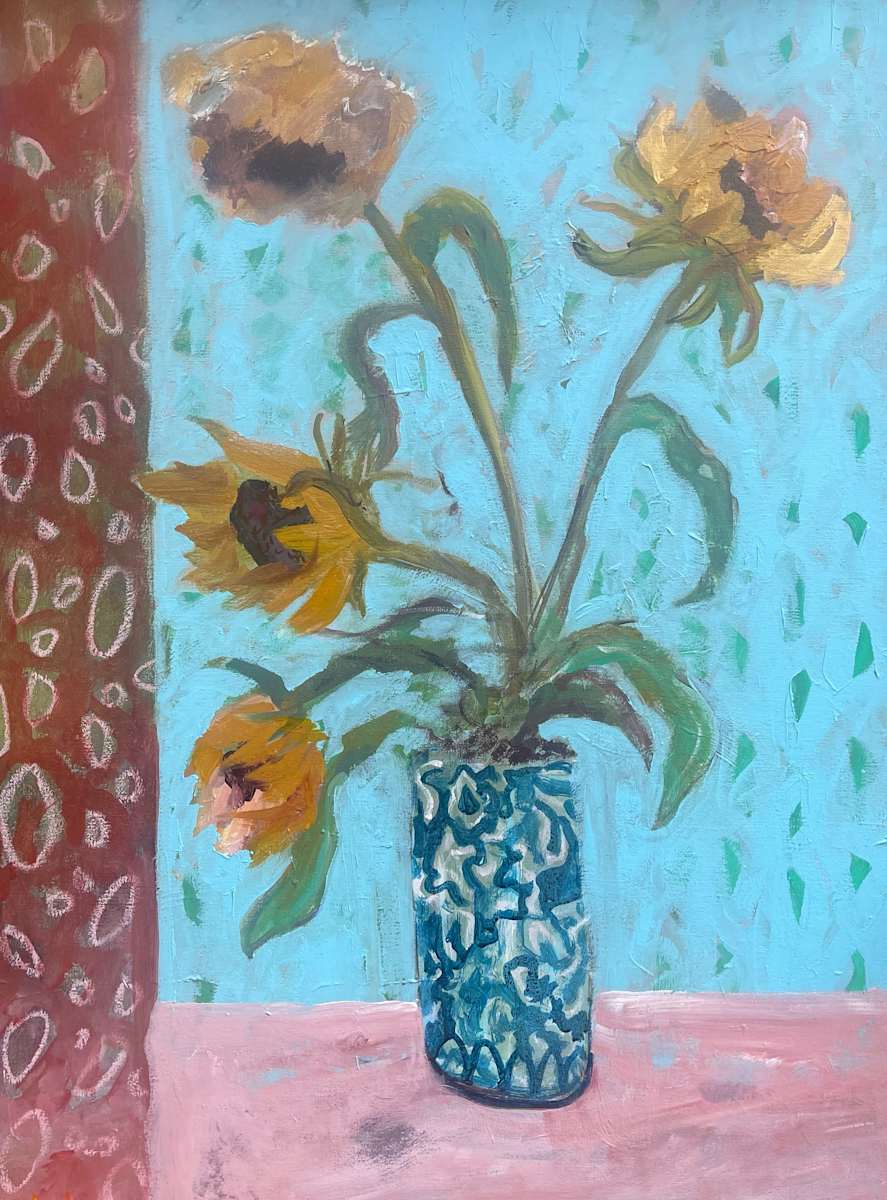 Last of the Sunflowers by Lesley Birch, Image 1.
