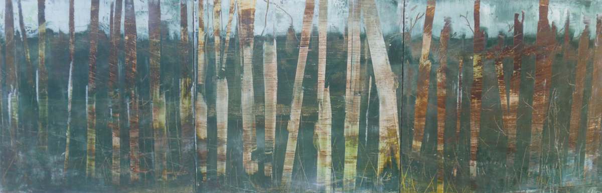 Birches in a Line by Lesley Birch, Image 3.