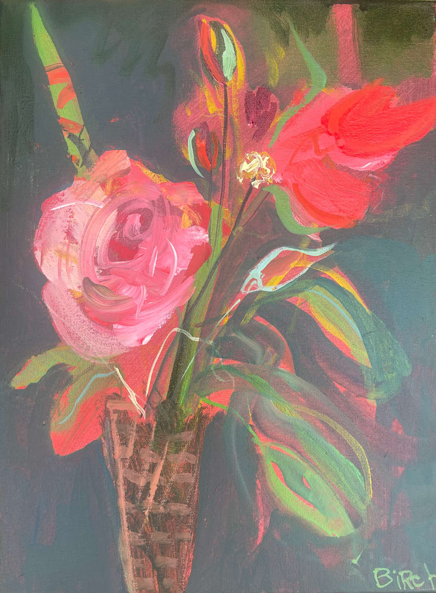Red Roses by Lesley Birch 