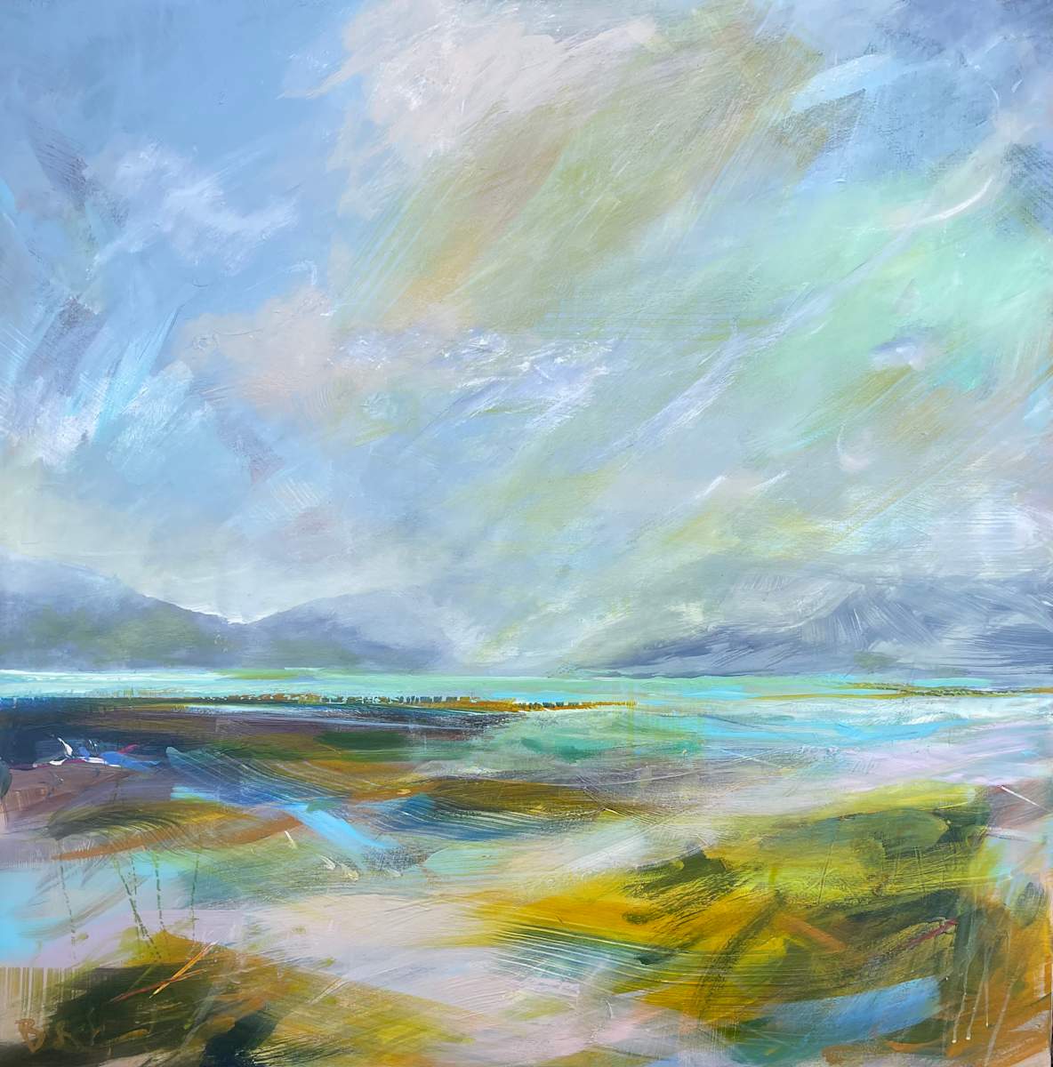 Sea Loch with Mists 1 by Lesley Birch, Image 1.