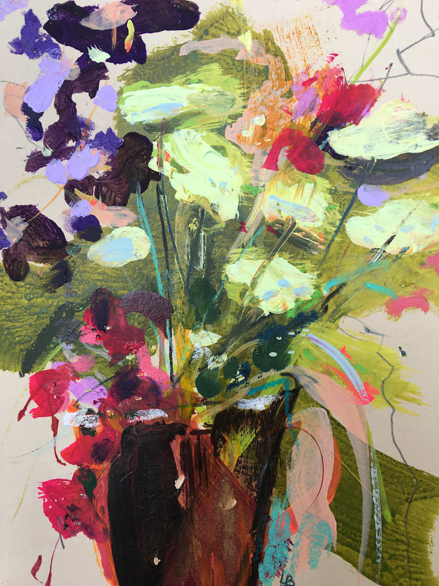 Stocks & Chrysanths by Lesley Birch, Image 2.