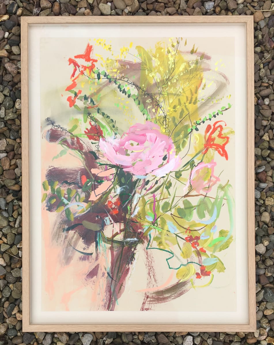 Bouquet with a Pink Rose by Lesley Birch, Image 2.