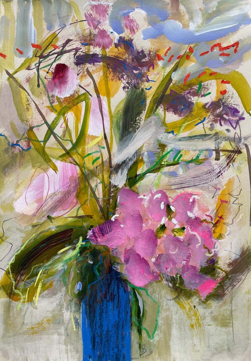 Summer in a Blue Pot by Lesley Birch, Image 1.