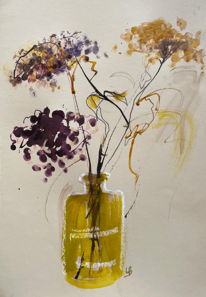 Three Hydrangeas in a Jar, Image 2.