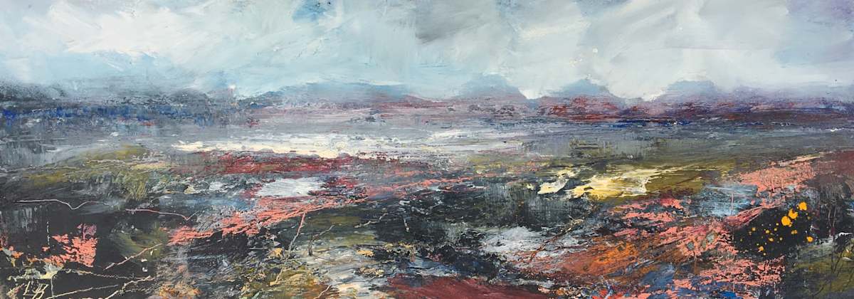 Paps of Jura with Pink by Lesley Birch, Image 6.