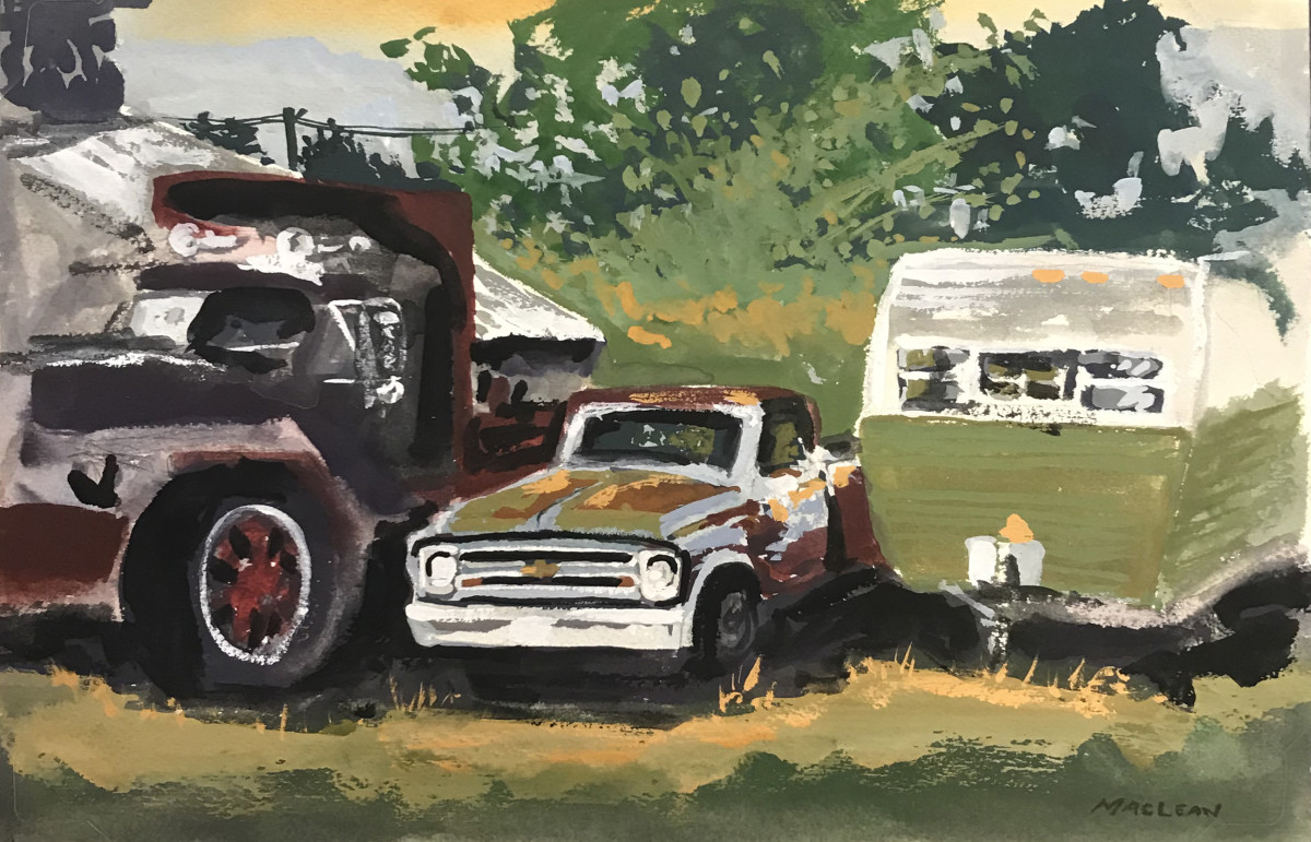 Old Chevy by Mike MacLean Fine Art 