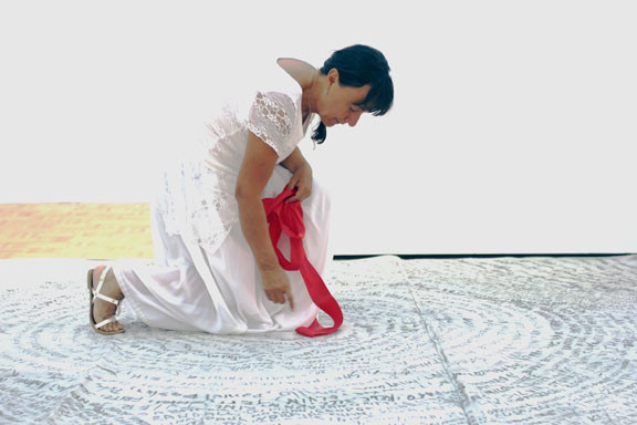 Mi TIEMPO, MEIN RAUM, MY MAP, Performance, Maps by Beatriz Mejia-Krumbein 