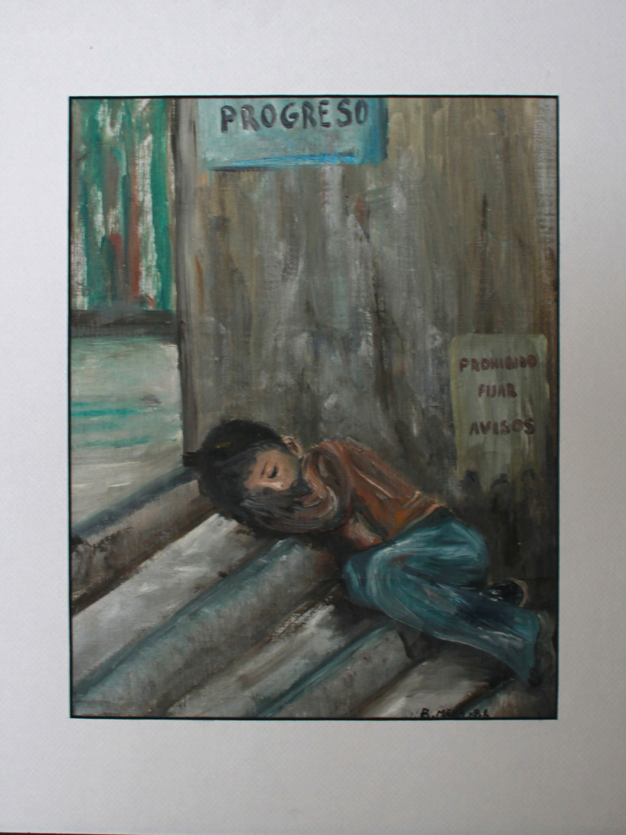 PROGRESO, Painting - Early Work by Beatriz Mejia-Krumbein 