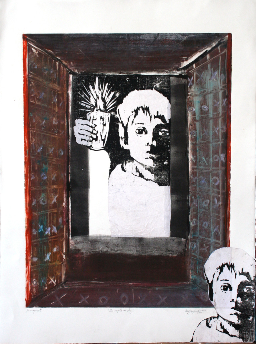 ILUMINADO, Print-Monotype by Beatriz Mejia-Krumbein 