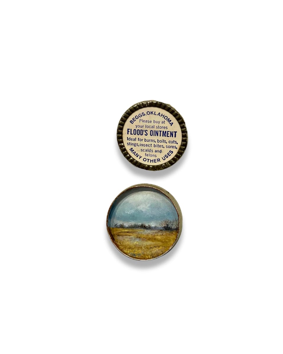 Field in Flood's Ointment - Single Medicine Tin by Shelley Vanderbyl 
