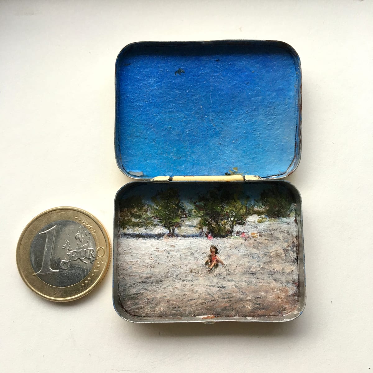 Winnipeg Beach - 'Best Quinine' Medicine Tin Diptych by Shelley Vanderbyl 