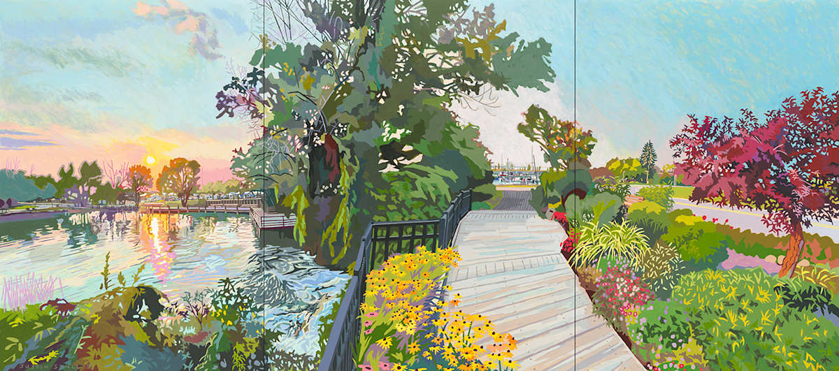 Harbor Walk by Justin Shull Art Studio 
