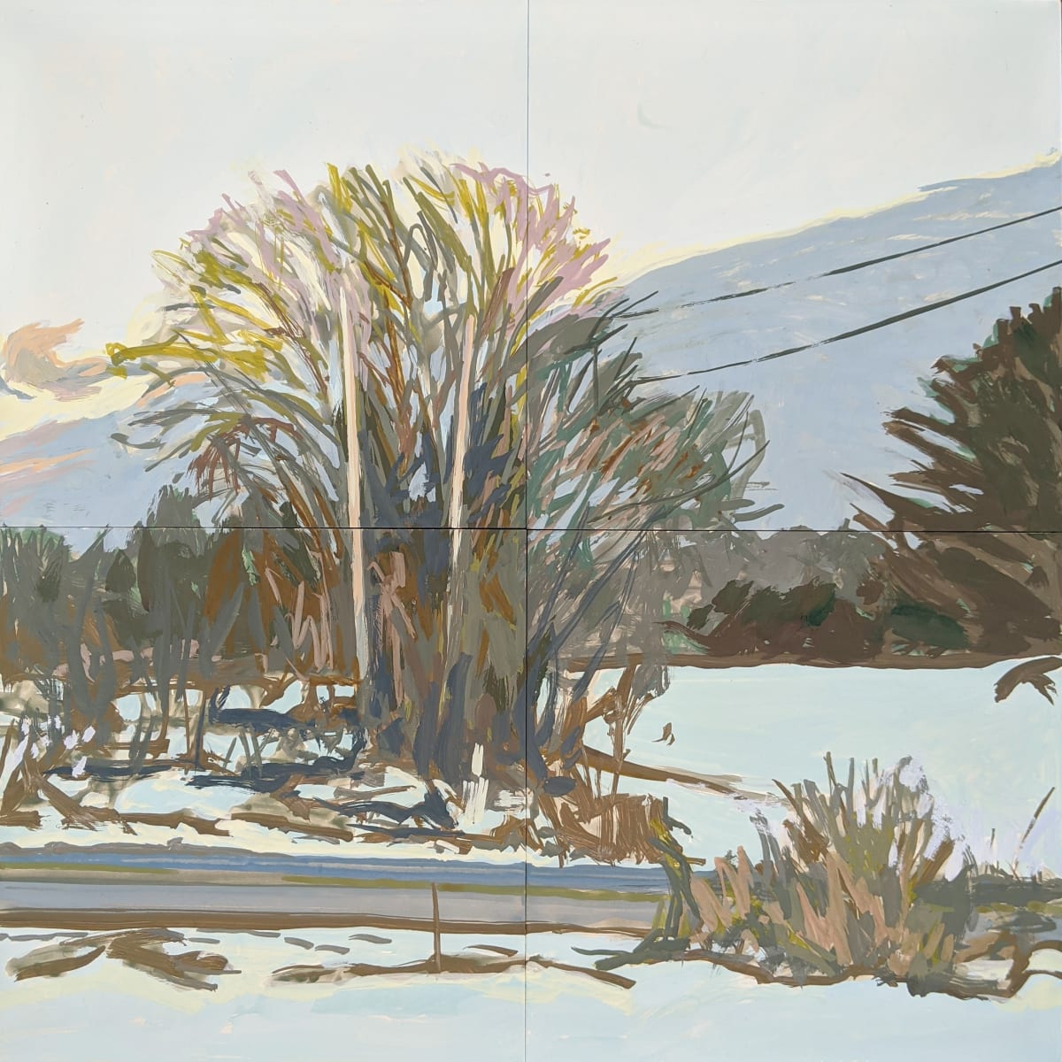 Silver Lake Sunrise by Justin Shull Art Studio 