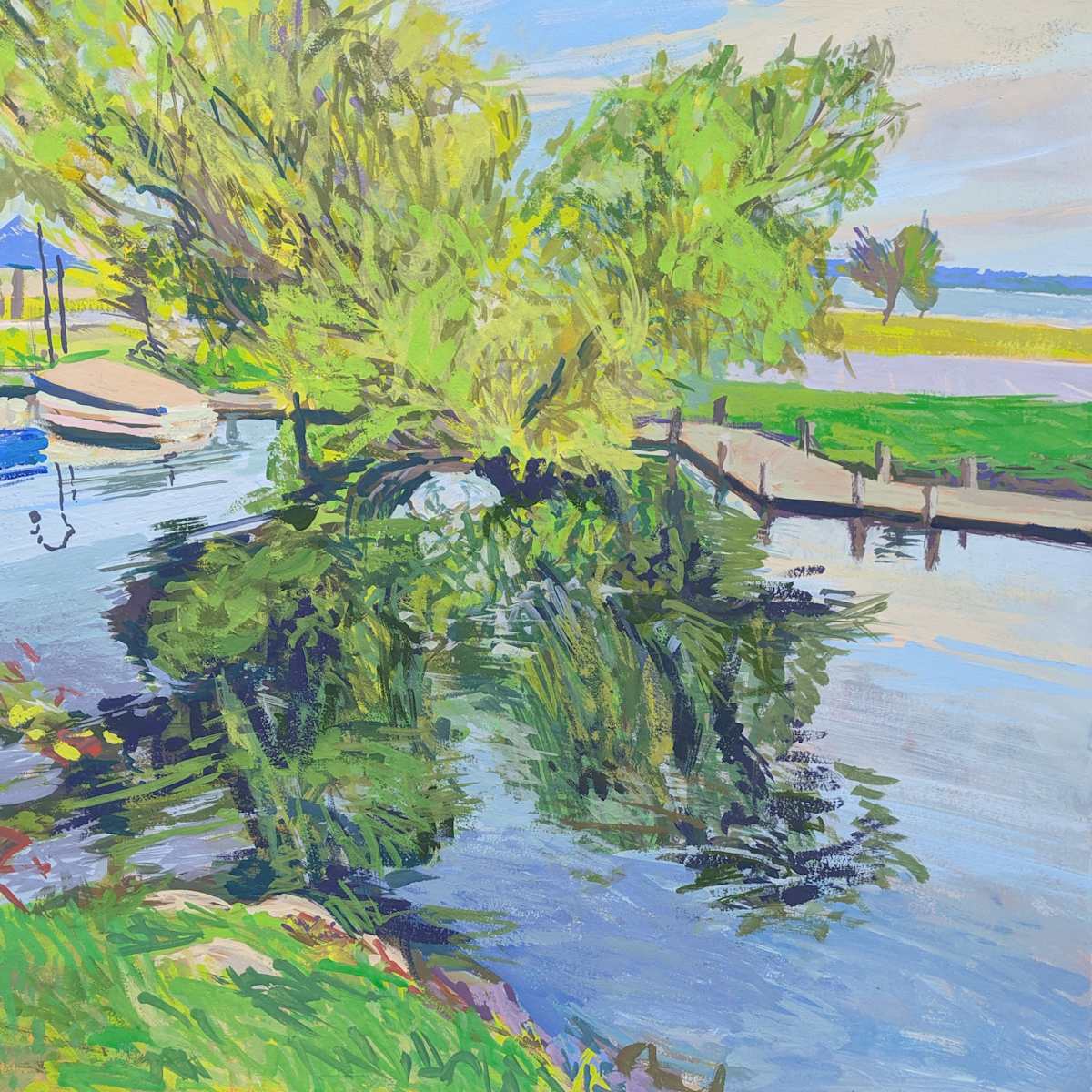River Reflections by Justin Shull Art Studio, Image 1.