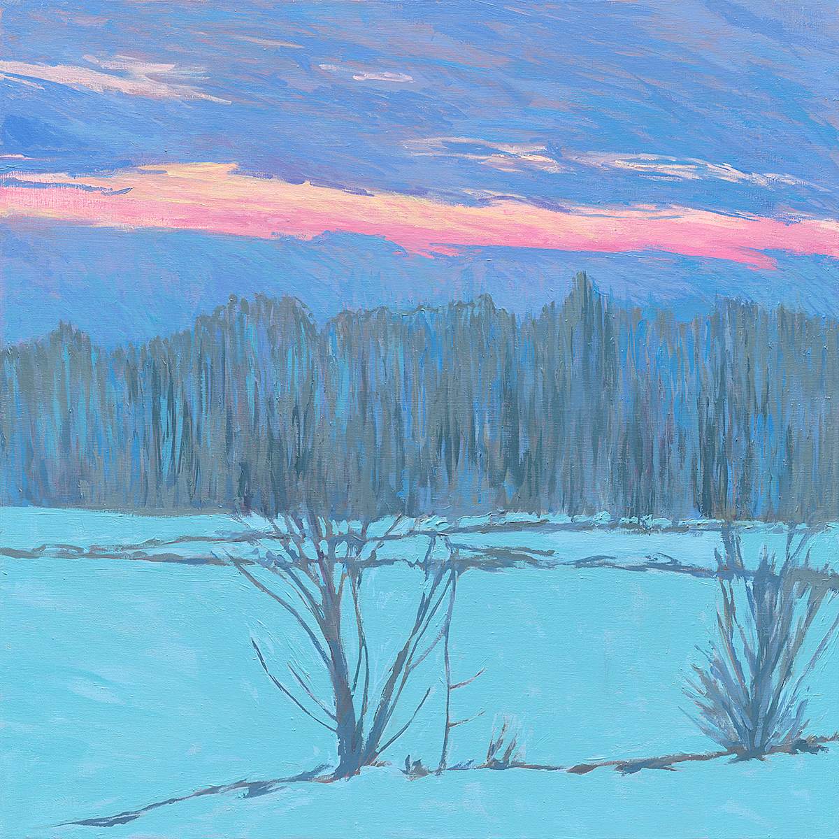 Blue Fields by Justin Shull Art Studio 