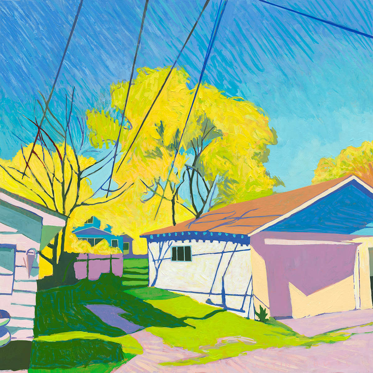 Bright Blues by Justin Shull Art Studio 