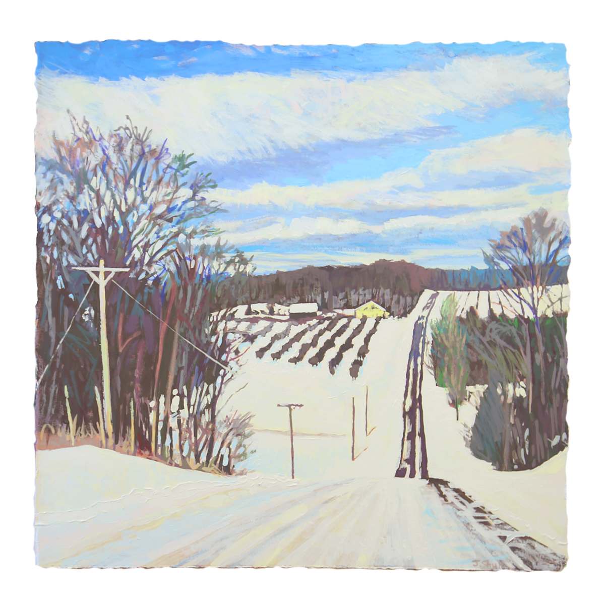 Orchards in the Snow by Justin Shull Art Studio 