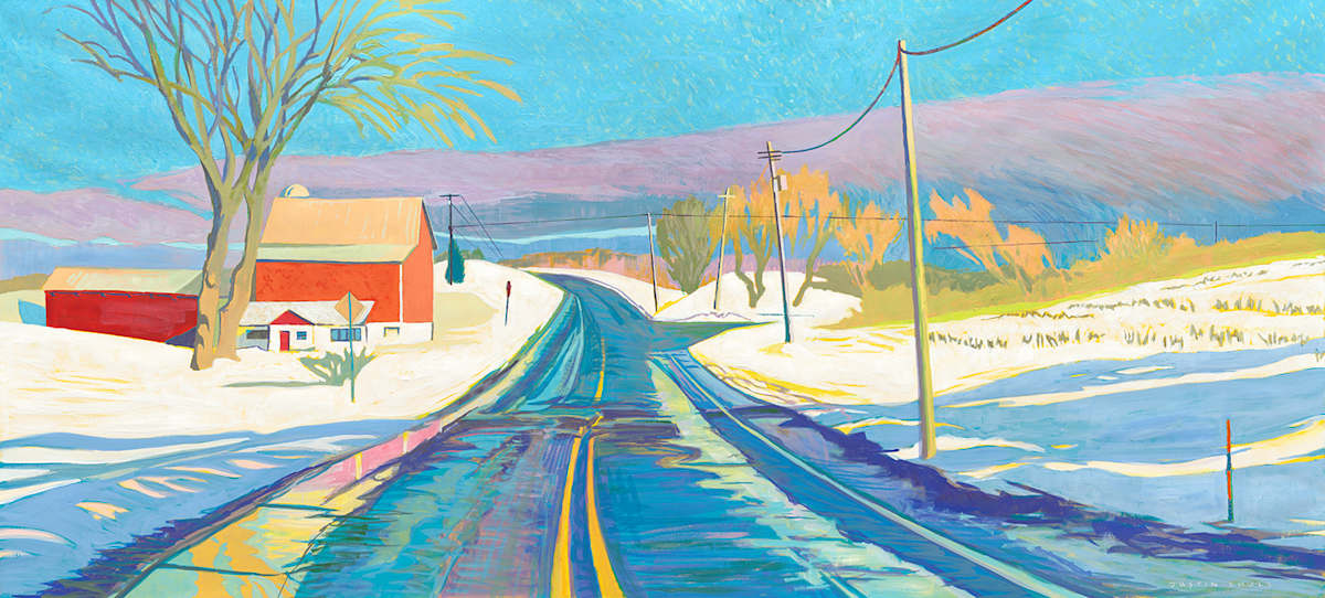 Passing Snow by Justin Shull Art Studio 