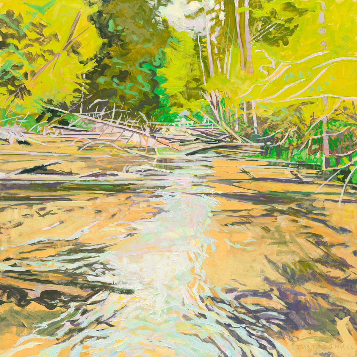 River Flows by Justin Shull Art Studio 