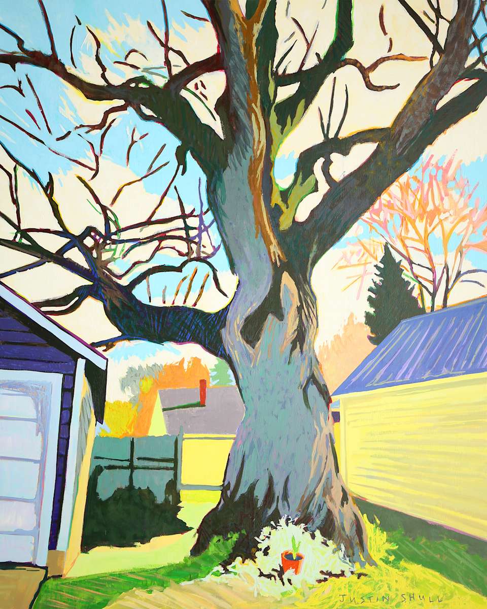 Second Best Time (Trees in Spring) by Justin Shull Art Studio 