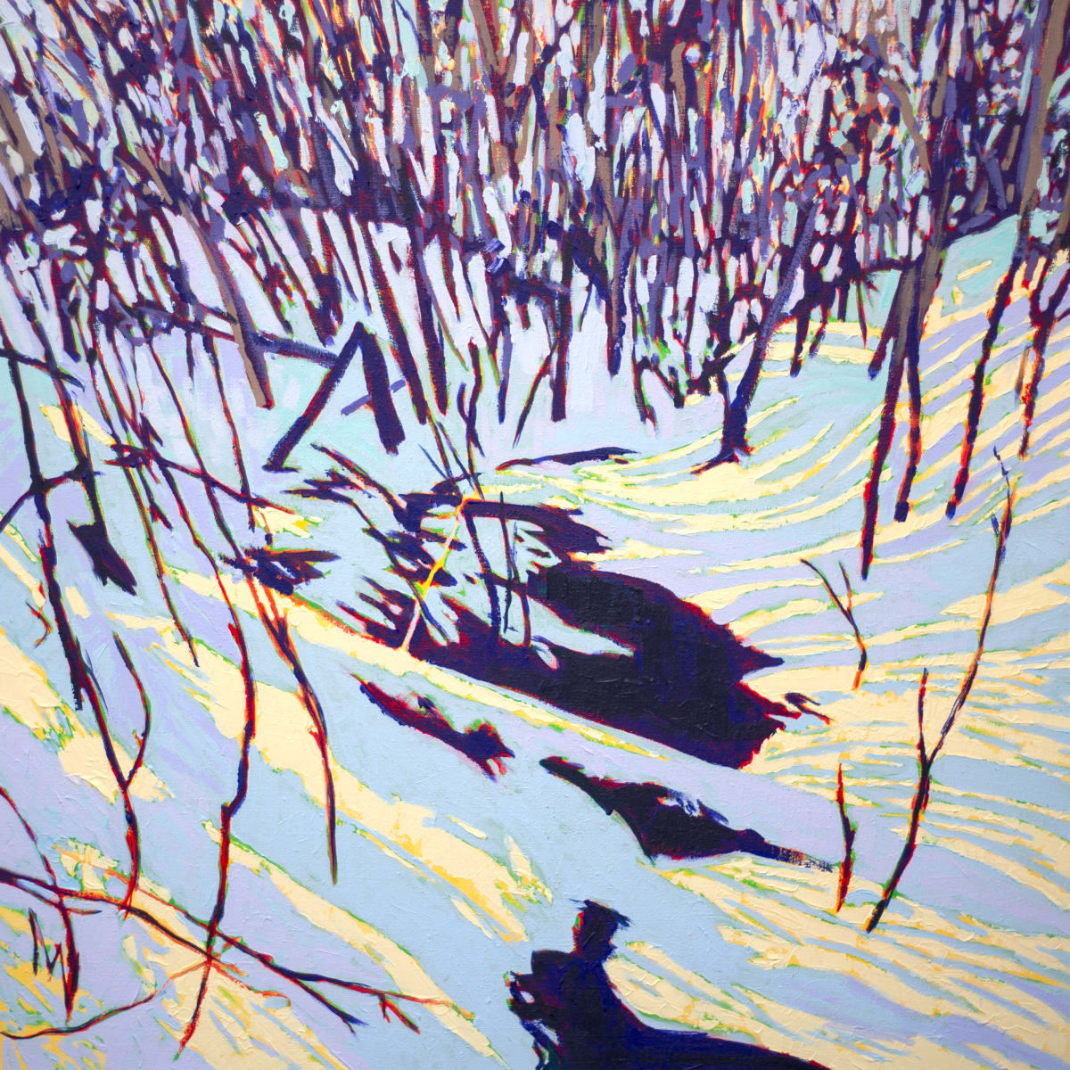 Winter Stream by Justin Shull Art Studio 