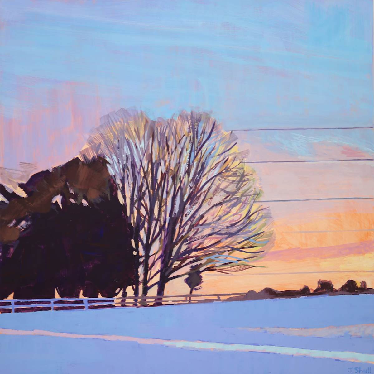 Winter Transit I by Justin Shull Art Studio 