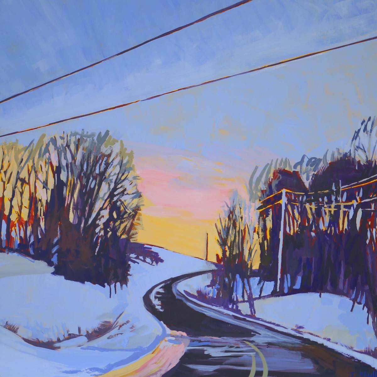 Winter Transit III by Justin Shull Art Studio 