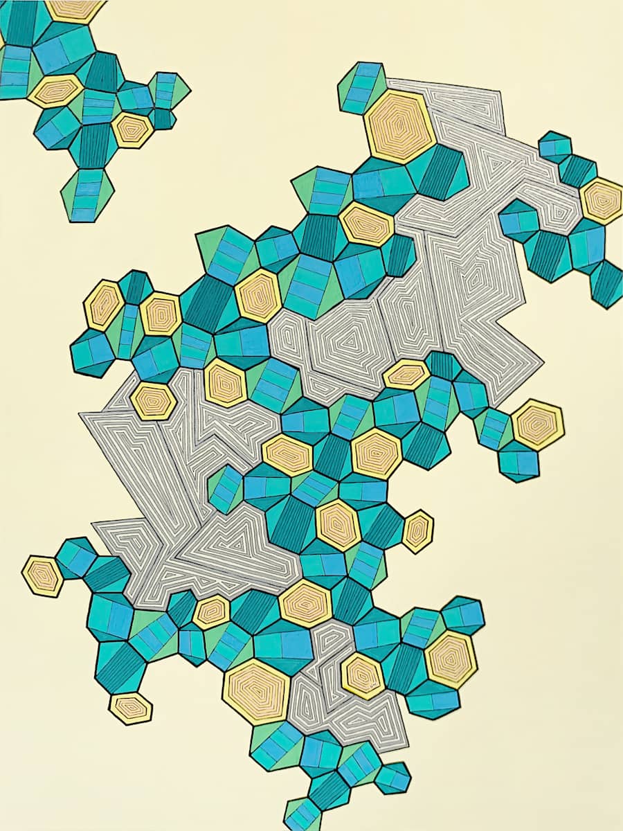 "Elevate" Original Drawing by Debbie Clapper, Image 1.