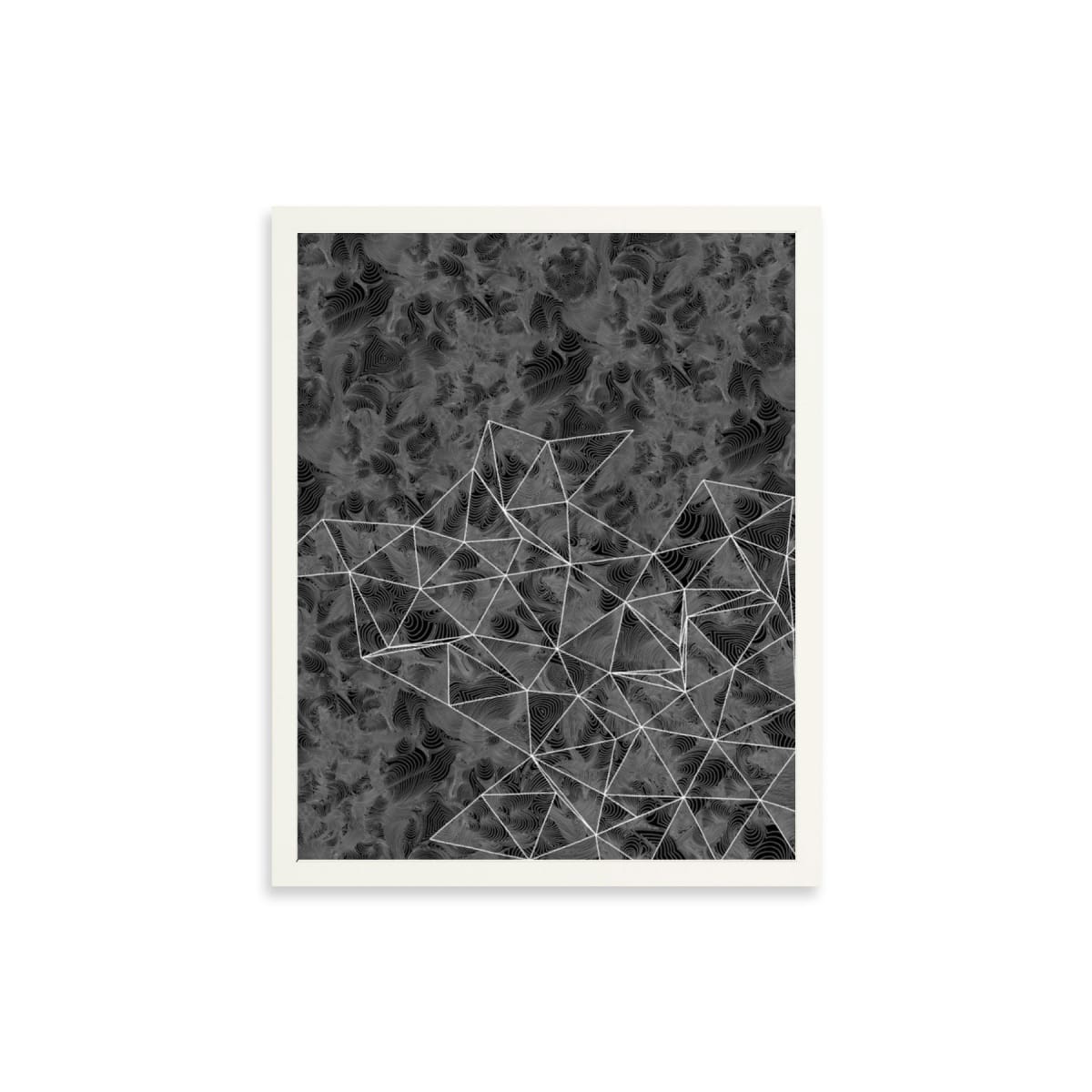 "CONSCIOUS GROWTH 013" Medium One-of-a-Kind Monoprint 16x20 by Debbie Clapper 