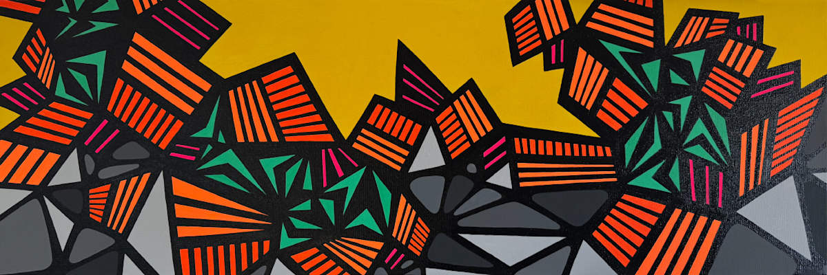 "Electrifying Force" Original Painting by Debbie Clapper, Image 1.