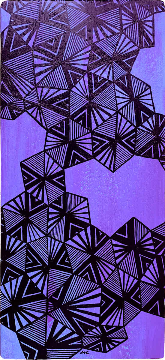 "Untitled 2.25.23" Painting by Debbie Clapper 