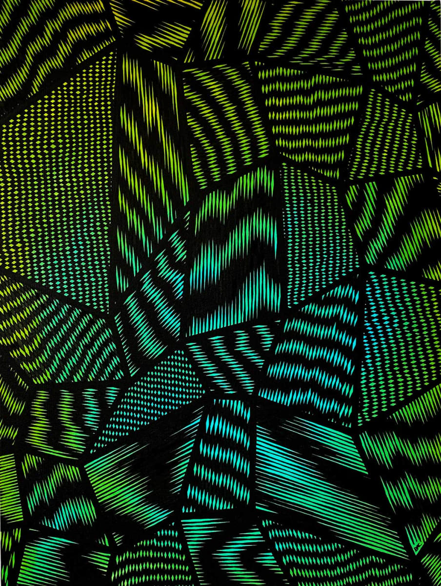 "Diffraction" Painting by Debbie Clapper, Image 1.