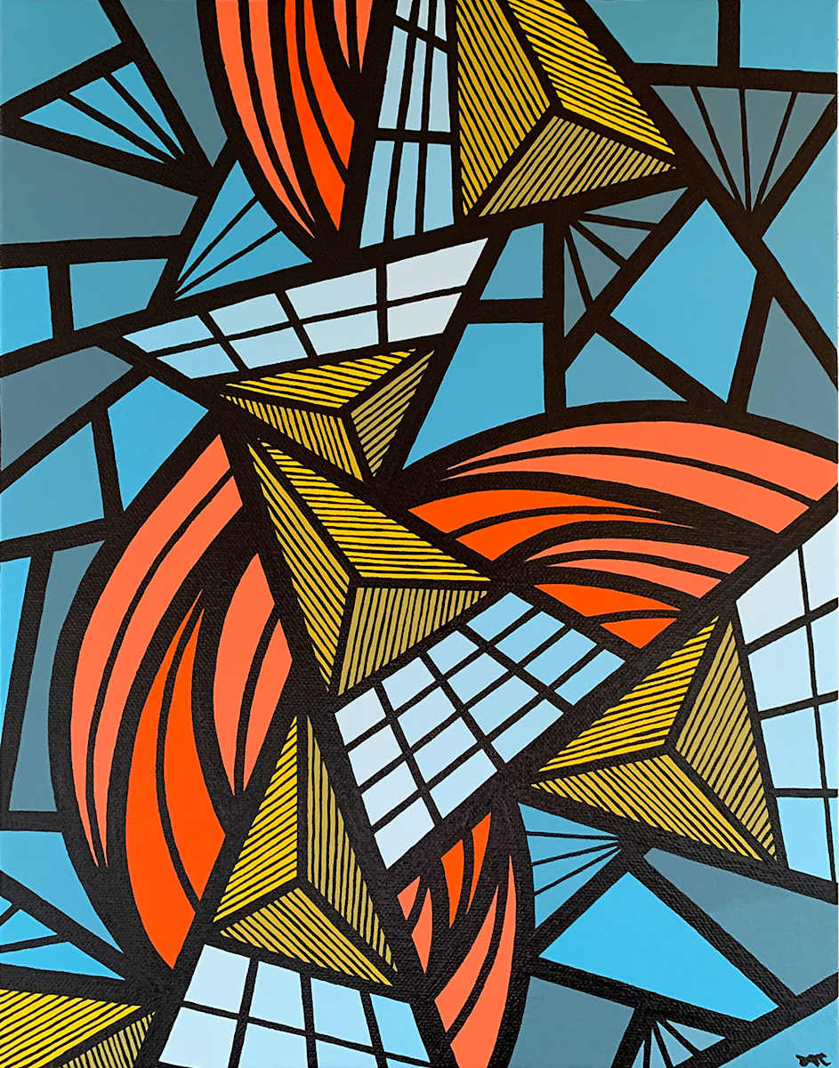 "Sequence 6" - Original Painting by Debbie Clapper, Image 1.