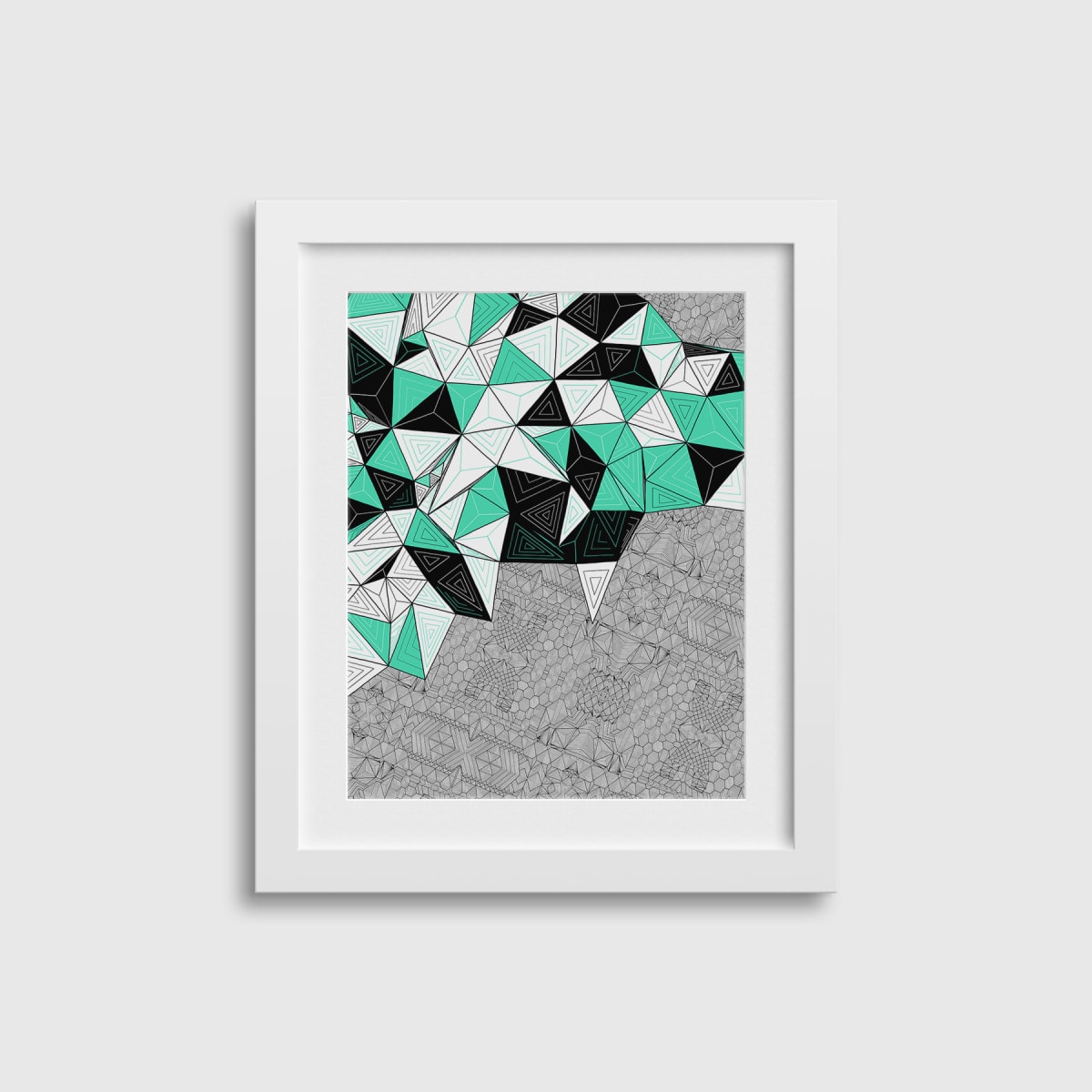 "CONSCIOUS GROWTH 009" Small One-of-a-Kind Print by Debbie Clapper 