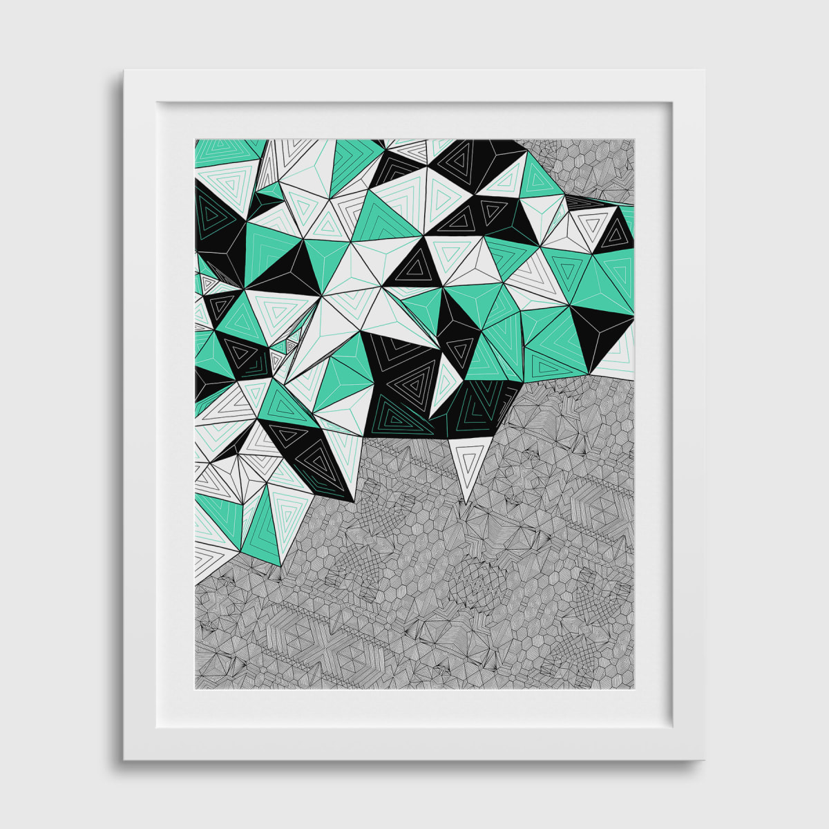 "CONSCIOUS GROWTH 009" Medium One-of-a-Kind Print by Debbie Clapper 