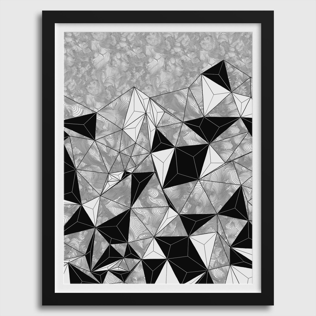 "CONSCIOUS GROWTH 011" Large One-of-a-Kind Print by Debbie Clapper 