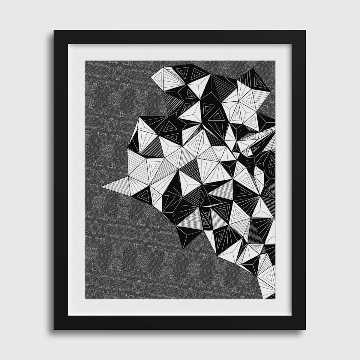 "CONSCIOUS GROWTH 018" Medium One-of-a-Kind Print by Debbie Clapper 