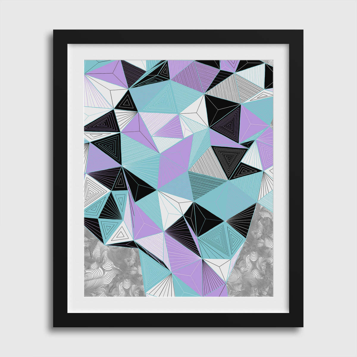 "CONSCIOUS GROWTH 020" Medium One-of-a-Kind Print by Debbie Clapper 