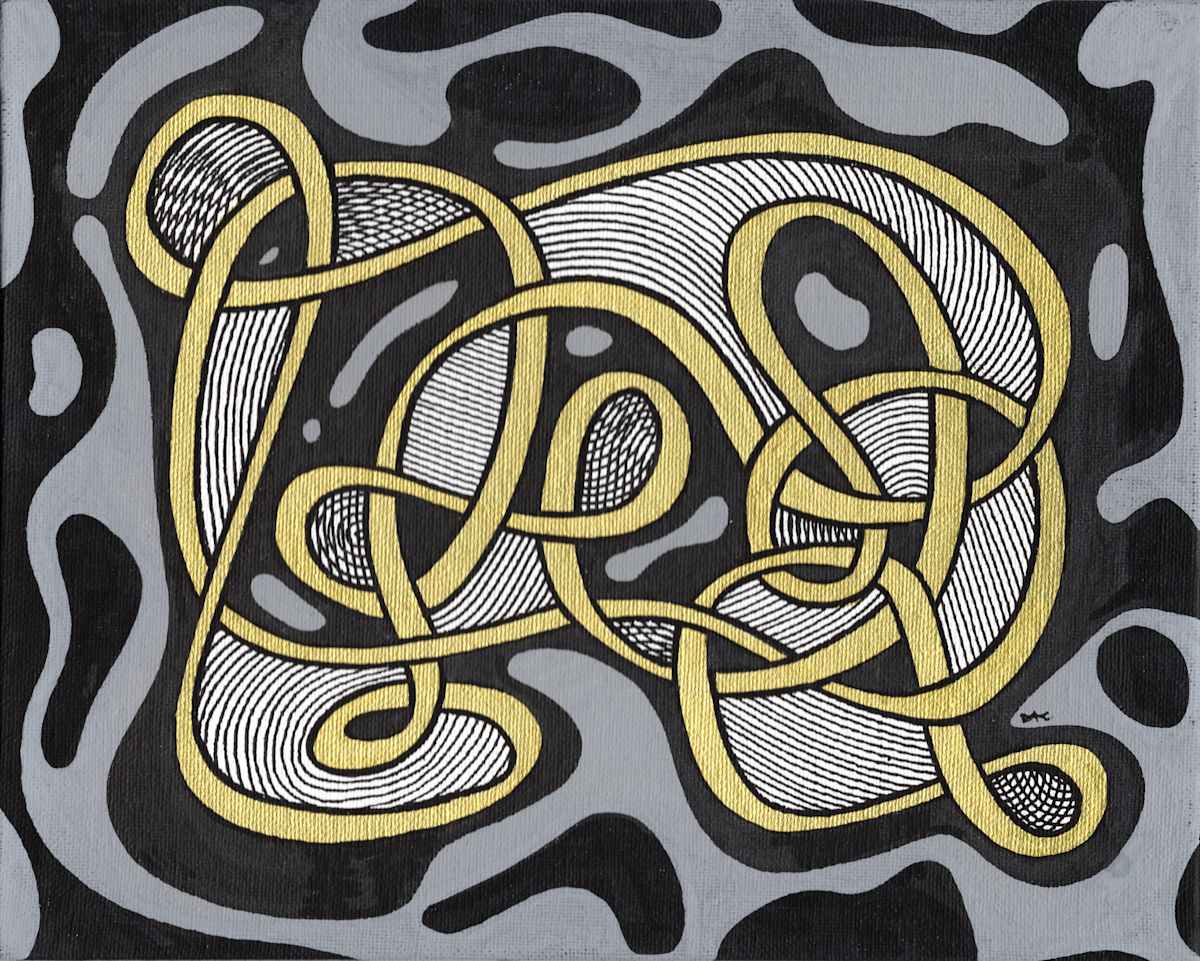 "Whirlwind 102" Painting by Debbie Clapper 