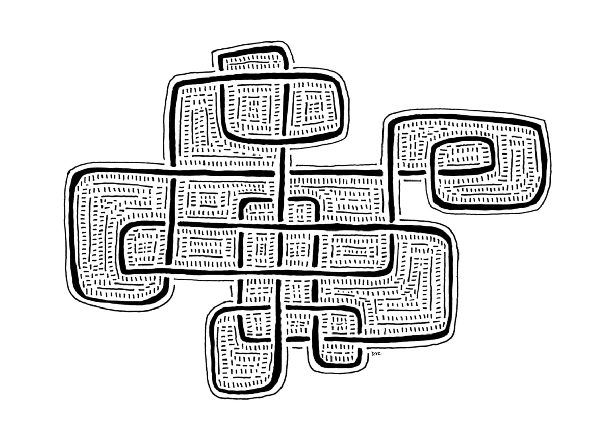 "Whirlwind 23" Drawing 7x5 by Debbie Clapper 