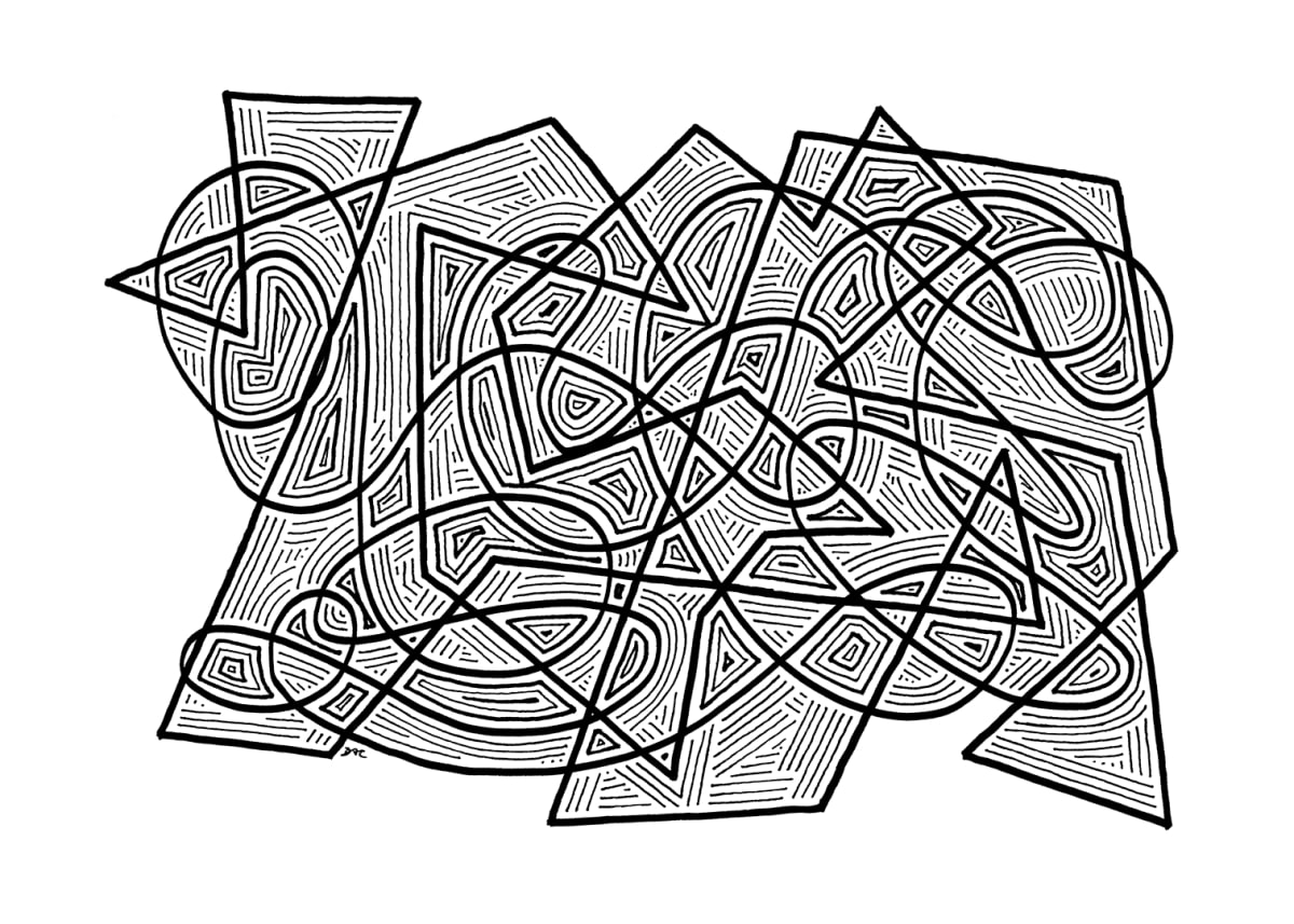 "Whirlwind 46" Drawing 7x5 by Debbie Clapper 