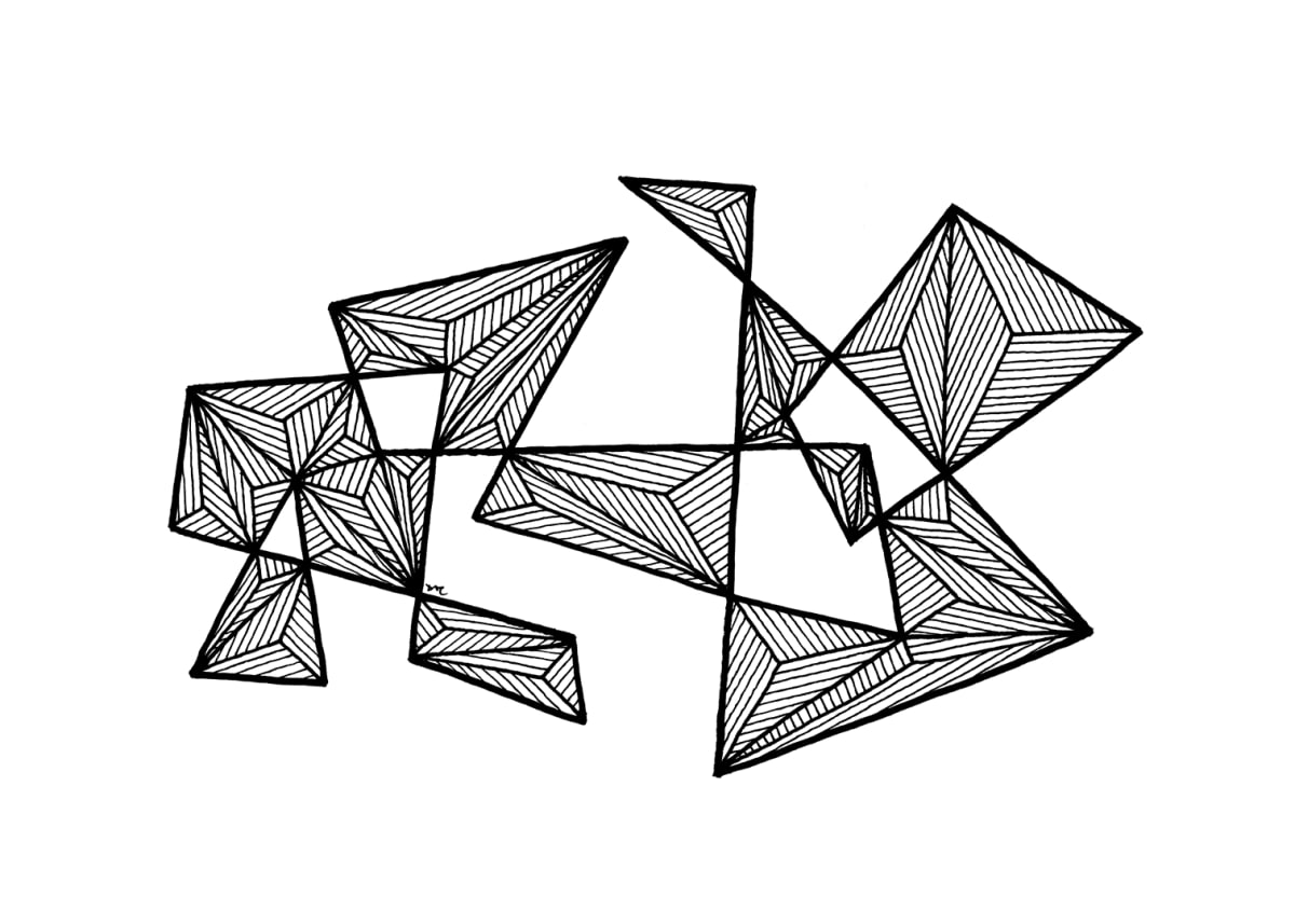 "Whirlwind 67" Drawing 7x5 by Debbie Clapper 