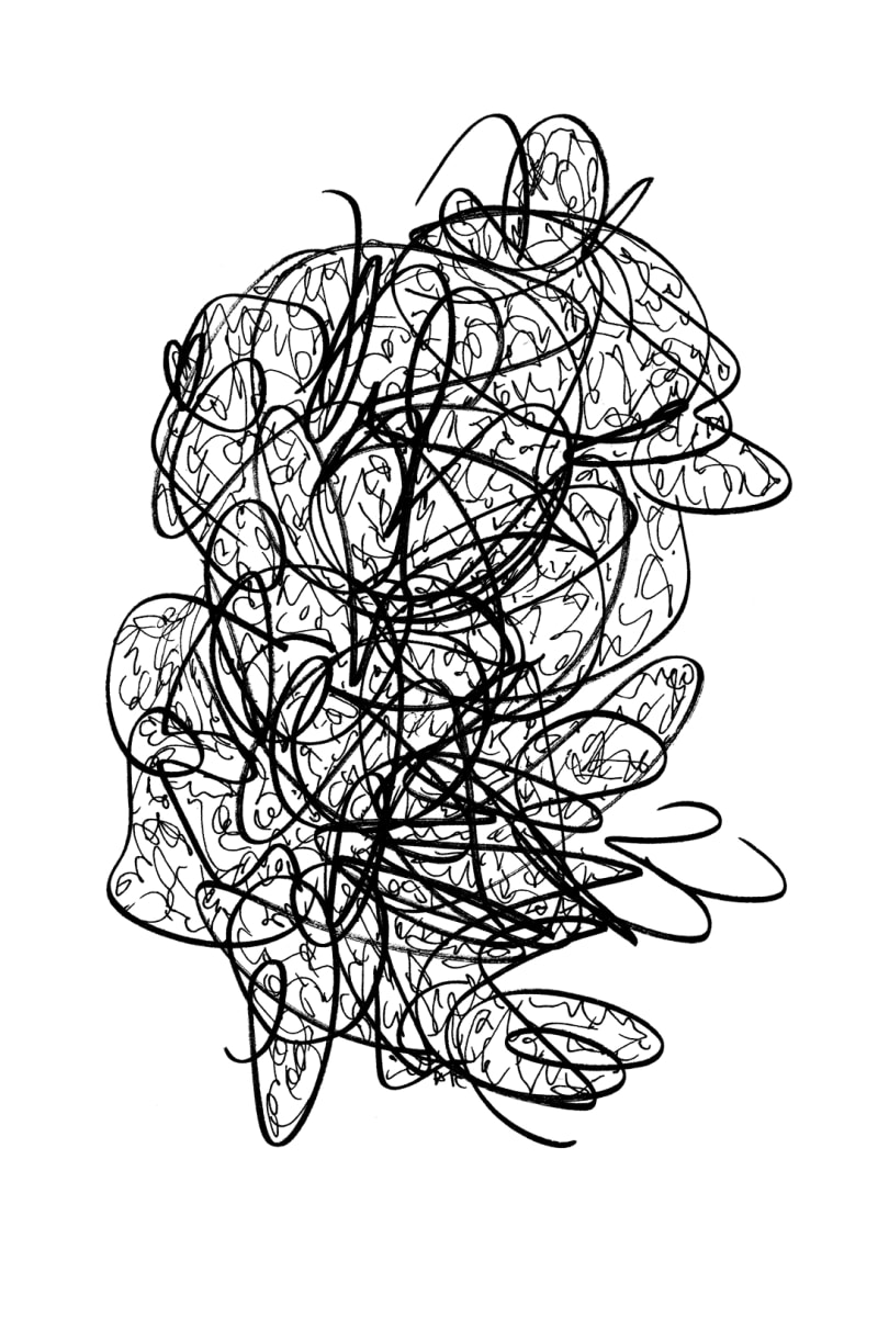 "Whirlwind 72" Drawing 4x6 by Debbie Clapper, Image 1.